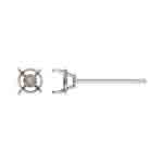 4.0mm 4 Prong Cast Earring AT