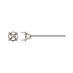 3.0mm 4 Prong Cast Earring AT